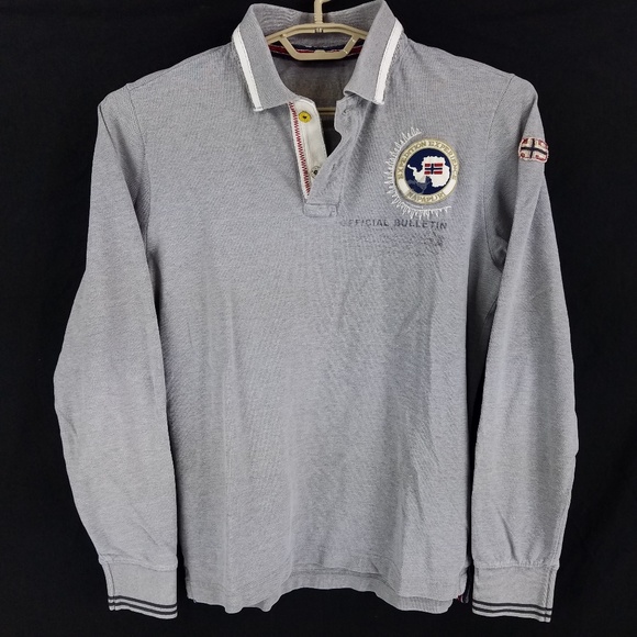 napapijri long sleeve polo shirt